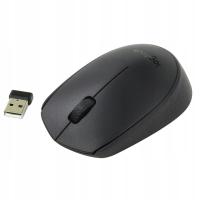 Мышь беспроводная Logitech B170 черный NANO USB