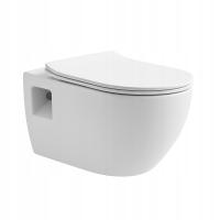 MISA WC biała rimless + deska slim wolnoopadająca Brillante