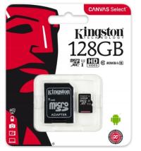 Karta Pamięci Kingston SDCS2 128GB microSDXC Canvas Select Plus A1 UHS-I