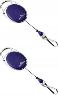 Mechanizm ściągający JOJO STYLE z karabińczykiem linka 80cm granatowy x 2