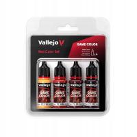 VALLEJO GAME COLOR - 72377 Red Color Paint Set