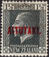 kol.bryt.Aitutaki KGV 1,5 d.czysty *