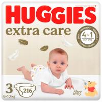 HUGGIES подгузники Extra Care 3 (6-10 кг) 216 шт