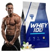 Вкусный протеин 100 900г Whey WPC Trec протеина для мышцы веса для тренировки