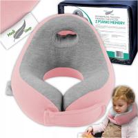 ДЕТСКАЯ ПОДУШКА ДЛЯ ПУТЕШЕСТВИЙ, ПОДУШКА ДЛЯ ШЕИ ДЛЯ АВТОМОБИЛЯ С ПАМЯТЬЮ