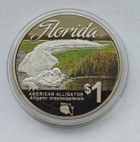 TUVALU 1$ 2014 ALIGATOR AG KOLOR PLAT /1-0085