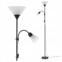 Напольный светильник светодиодный светильник для чтения 2x E27 переключатель регулируемый