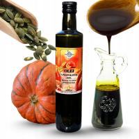 Olej z Pestek Dyni 500ml ŚWIEŻY Tłoczony na Zimno Miodowe Ogrody PRODUCENT