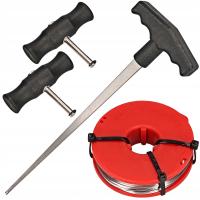 Zestaw do wycinania szyb samochodowych Sico z uchwytami i linką