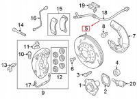 PORSCHE PANAMERA 971 Przednia lewa tarcza hamulcowa 971615301RORYGINALNA
