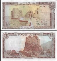 Liban 25 Livres 1983 P-64c UNC