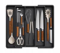 Organizer do szuflady na przybory kuchenne rozszerzalna taca na sztućce