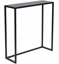 Konsola stolik półka metalowa czarna 80x80x25cm