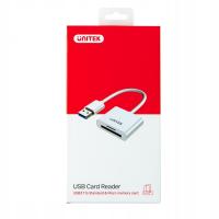 Unitek biały Y-9321 czytnik kart USB 3.0 SD, microSD - 2 karty jednocześnie