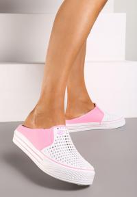 Born2Be Biało-Różowe Klapki damskie 40