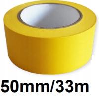 Taśma oznaczeniowa podłogowa izolacja PCV 50mm/33m ŻÓŁTA PAPER-TECH