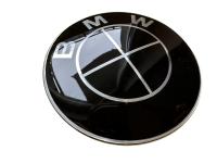 Emblemat logo znaczek do BMW śr. 74 mm Czarny/Black