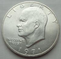 USA - 1 dolar - 1971 S - Eisenhower Dollar - srebro