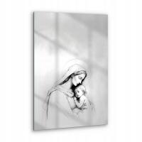 Картина на стекле Для гостиной Мария с Иисусом эскиз