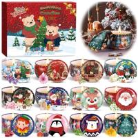 Świąteczne Świeczki Sojowe Duży Zestaw 12 Świeczek Zapachowych Świątecznych