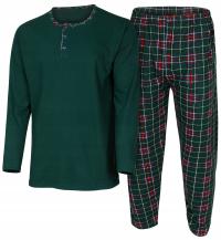 ElegantePrecio piżama męska GREEN CLASSIC LONG długi rękaw
