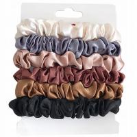 Набор резинок 6 шт. Для волос коричневая бежевая черная серая резинка