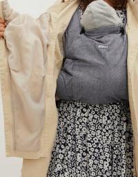 Bonprix по беременности и родам пальто до середины бедра бежевый