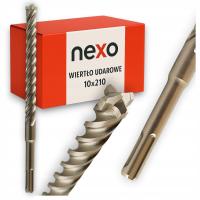 WIERTŁO DO BETONU 10X210 SDS PLUS KRZYŻOWE UDAROWE DO MURU CEGŁY 4 OSTRZA