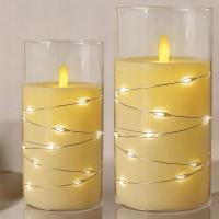 2X светодиодная свеча с цепочкой, свеча с эффектом пламени, большой набор картриджей 7071