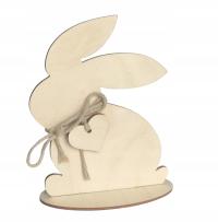 Пасхальный Кролик с сердцем декупаж на подставке