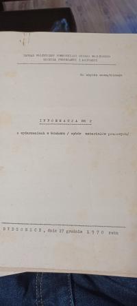 Wydarzenia w Gdańsku 17 XII 70 r Od. propagandy i agitacji Pomorski O. W .