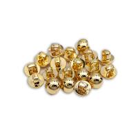 Guzik 8mm stopka 10szt. złoty