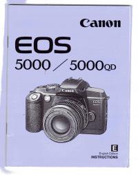 CANON EOS 5000, 5000 QD ИНСТРУКЦИЯ