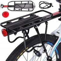 Велосипедный задний багажник алюминиевый прочный 50 кг универсальный XL алюминиевый