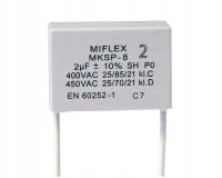 Моторный конденсатор Miflex 2,0 МКФ MKSP-8