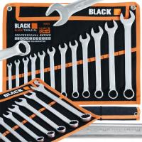 Klucz płasko-oczkowy Black 12 szt. 6-22 mm CR-V