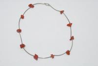 Старинное ожерелье ожерелье кораллы камни антиквариат