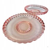 STARE ŁOSOSIOWE TALERZYKI ART DECO Annahütte Lata 1940 XX wieku