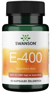 Swanson витамин Е 400iu 60капс. Эликсир молодости