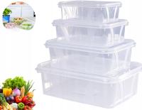 POJEMNIKI PLASTIKOWE KOMPLET PUDEŁEK NA ŻYWNOŚĆ
