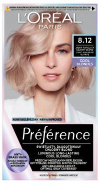 L'Oréal Paris Preference краска для волос 8.12 Аляска светло-бежевый блонд