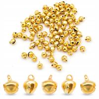 Zawieszki Dzwoneczki, Żelazne, do Wyrobu Biżuterii, Złoty, 8x6mm, 100szt
