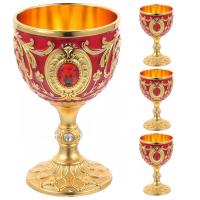 KIELISZKI DO WÓDKI 4SZTUKI KIELISZEK ZESTAW KOMPLET METALOWE STALOWE RETRO