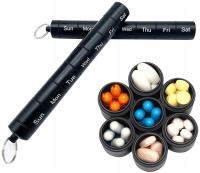 POJEMNIK PUDEŁKO ORGANIZER NA TABLETKI METALOWY 7