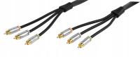 3xRCA - 3xRCA Component Video 3m Gold24K 100%OFC Vivanco seria Prowire W-wa