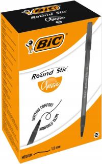 BIC ROUND STIC CLASSIC ШАРИКОВАЯ РУЧКА ЧЕРНЫЙ 60ШТ.