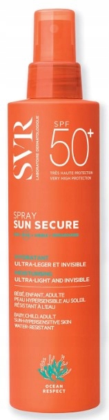 SVR SUN SECURE SPRAY SPF50+ Mleczko mgiełka do opalania biodegradowalna 200