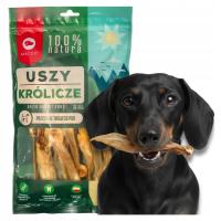 Naturalne Przysmaki dla Psów Uszy Królicze 100% NATURA MACED - 10 sztuk