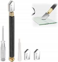 NÓŻ NOŻYK DO CIĘCIA SZKŁA DIAMENT SZYBY LUSTRA PRECYZYJNY SOLIDNY 5el