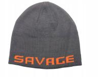 Savage Gear Czapka Logo Beanie One Size Rock Grey Orange
